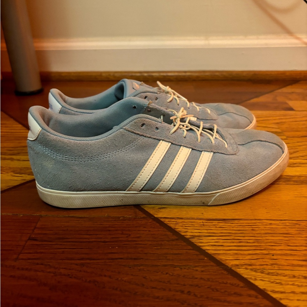 Adidas NEO baby blue, Women’s 8, men 6.5